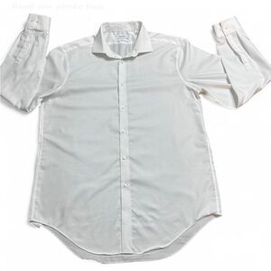 CALVIN KLEIN Classic White SlimFit Non-Iron Long Sleeves Men's Dress Shirt 161/2